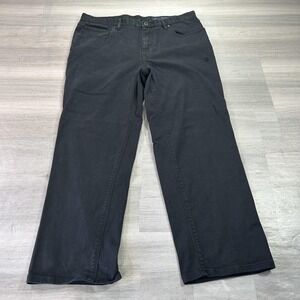 Roark Relaxed Fit Jeans Mens 36x28 Black HWY 190 Stretch Denim Dark Wash